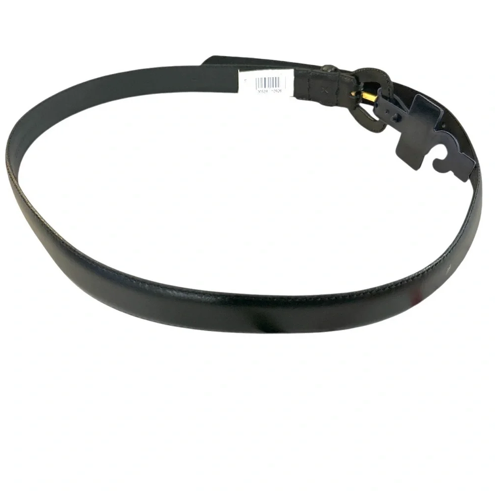 Ralph Lauren Women’s Black Leather New Size L Leather Buckle Belt